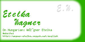 etelka wagner business card